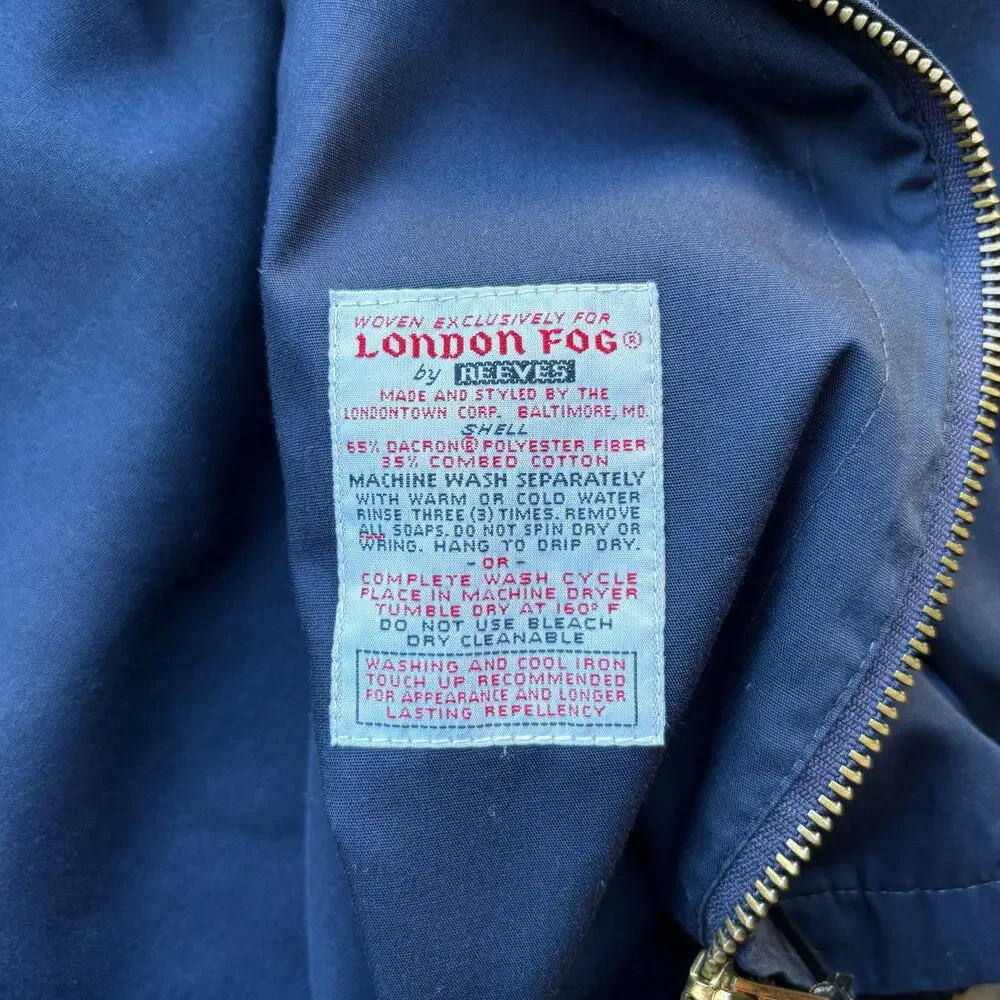 Vintage 70s‎ London Fog Talon Zipper Windbreaker Jacket - Picture 4 of 6